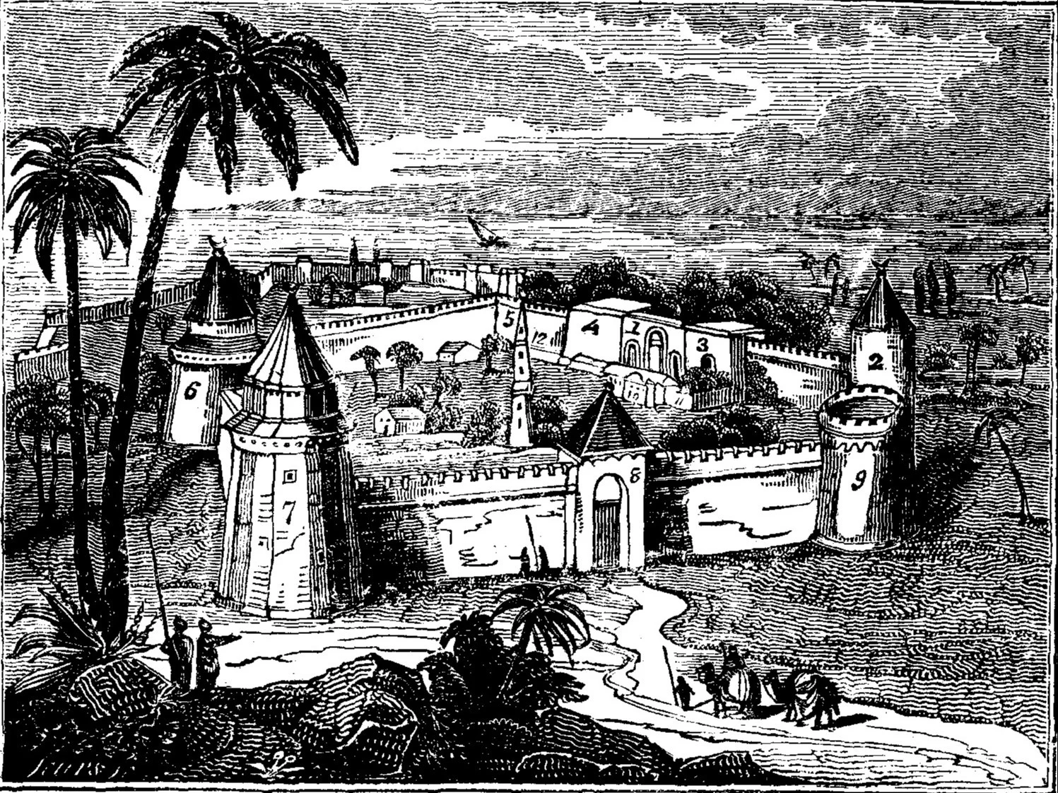 Zamek "Siedmiu Wież", 1827