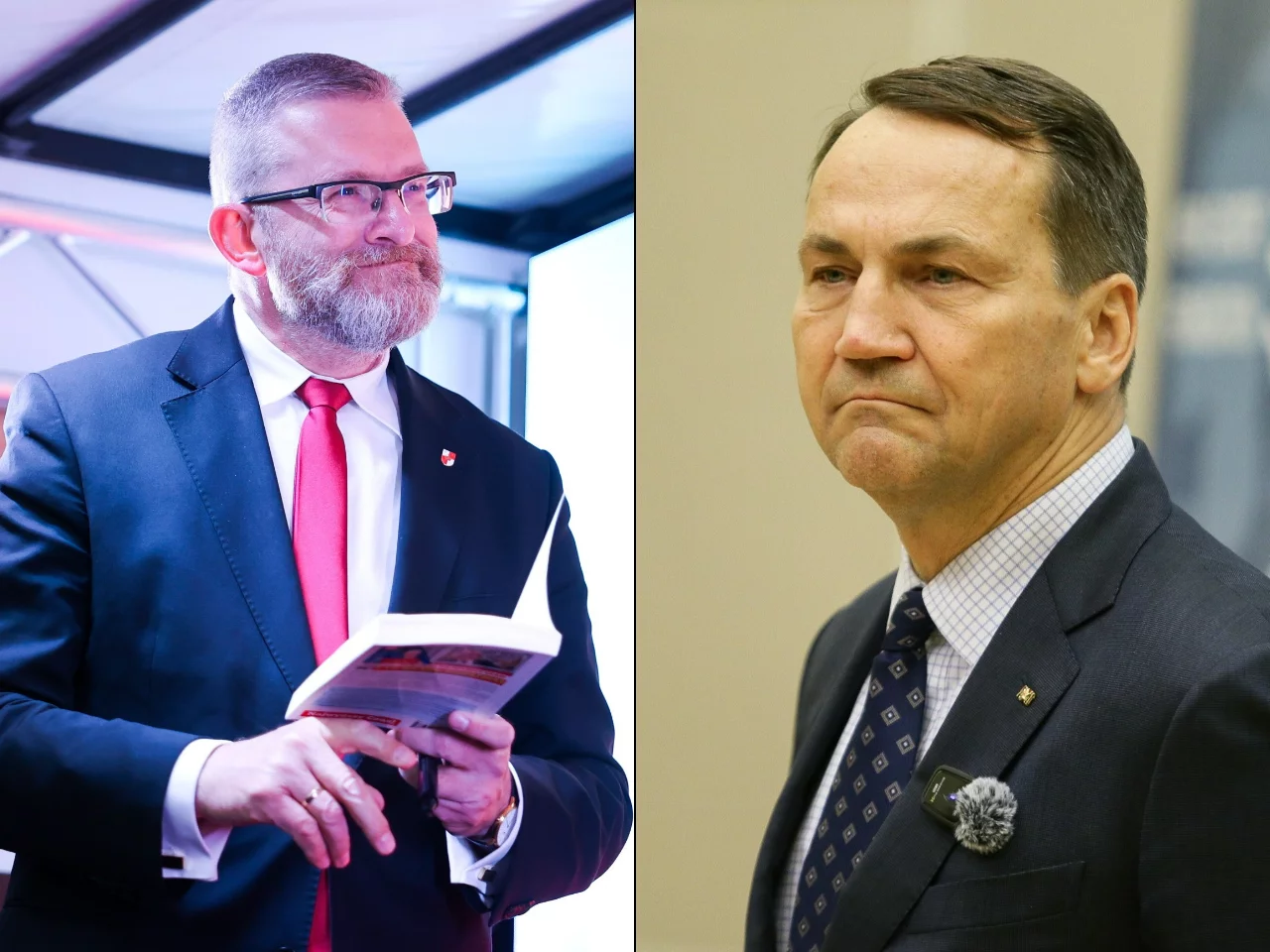 Grzegorz Braun i Radosław Sikorski