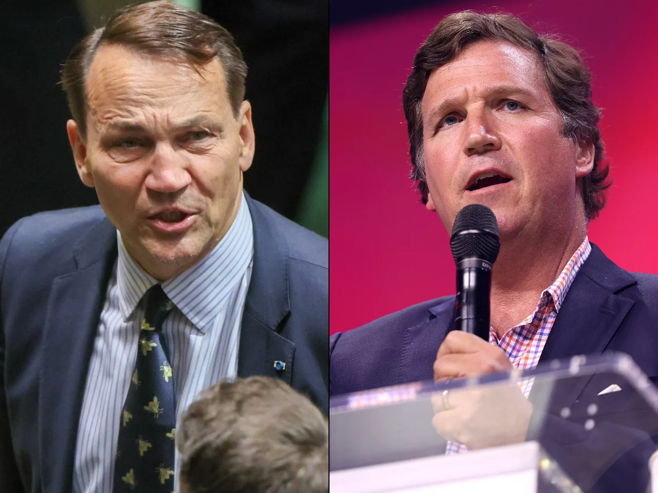 Radosław Sikorski i Tucker Carlson