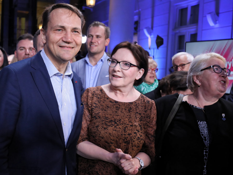 Radosław Sikorski, Ewa Kopacz, Henryka Krzywonos-Strycharska