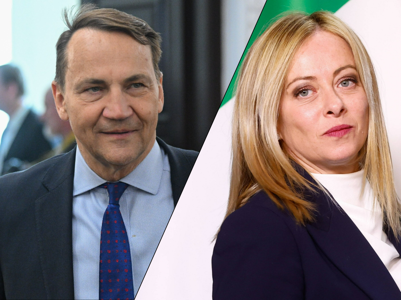 Radosław Sikorski udostępnił nagranie Giorgii Meloni