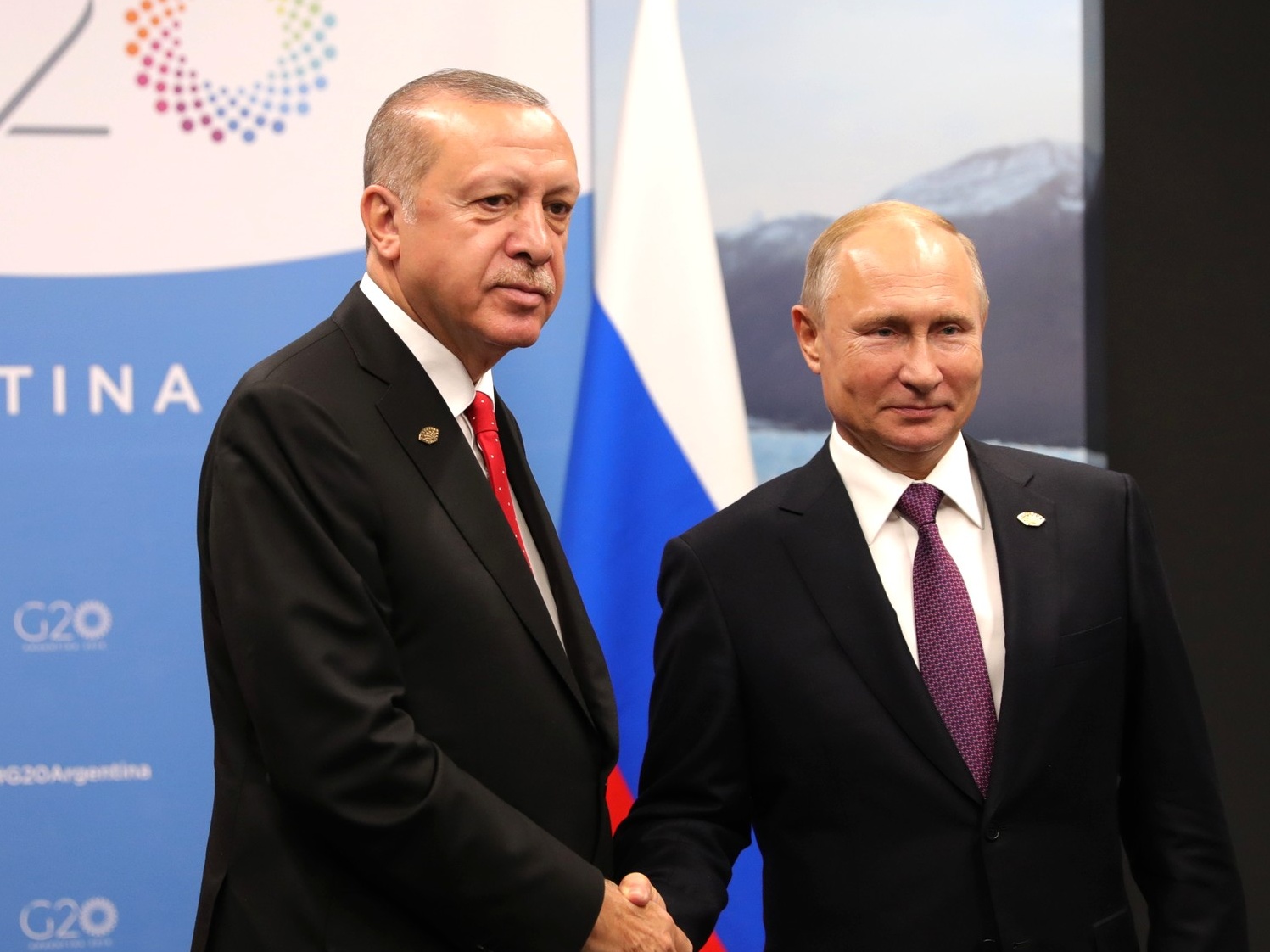 Prezydent Turcji Recep Erdogan i prezydent Rosji Władimir Putin