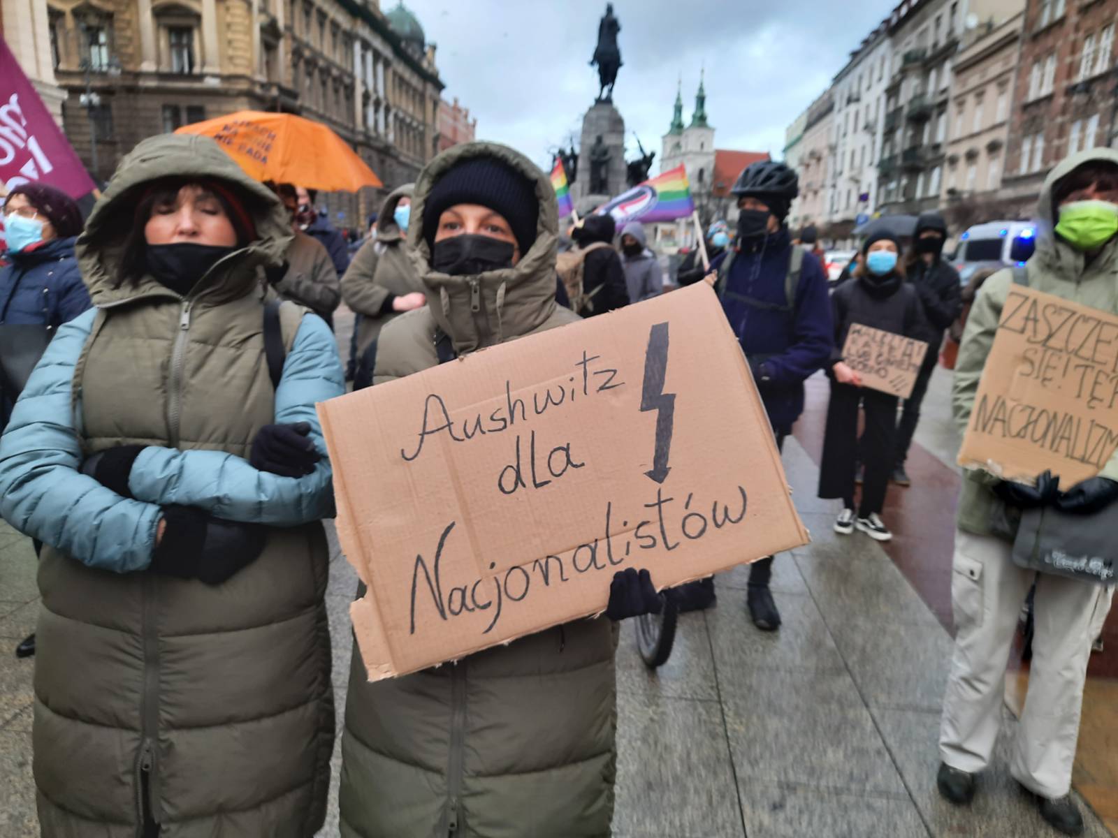 Manifestacja w obronie "wolnych mediów", Kraków