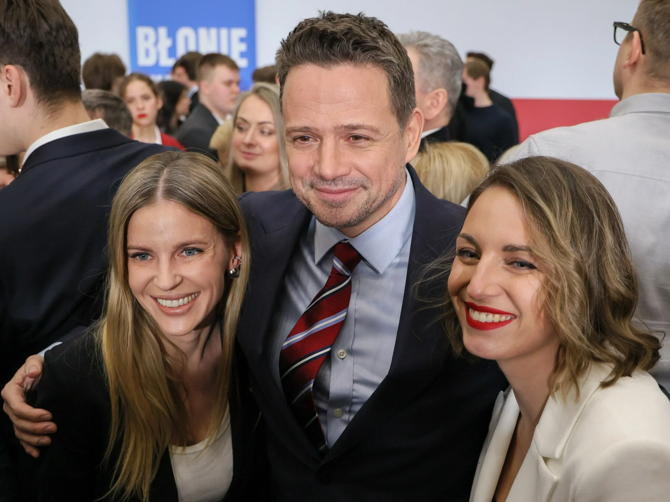 Aleksandra Gajewska, Rafał Trzaskowski i Kinga Gajewska