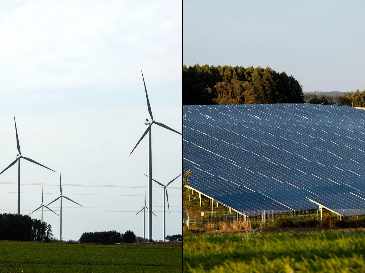 Wiatraki, fotowoltaika w Polsce. Zdj. ilustracyjne