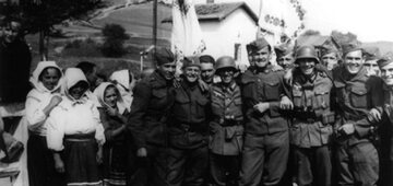 Słowacy i Niemcy w Komańczy w 1939 r.