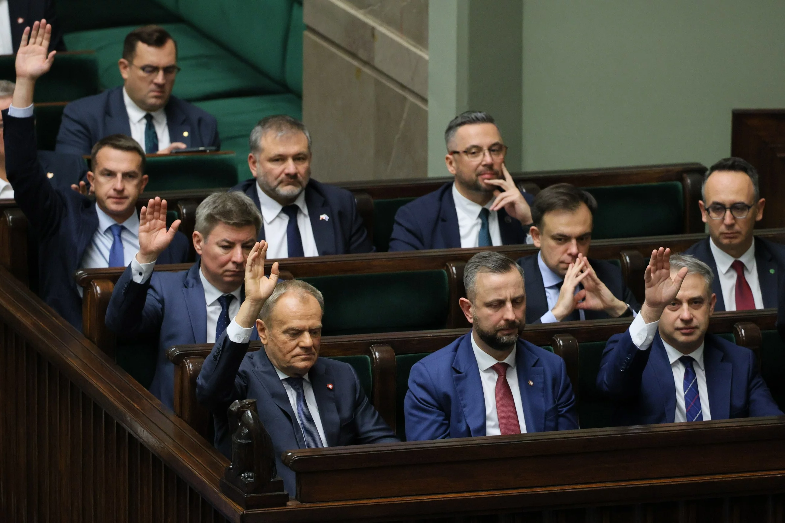 Donald Tusk, Waldemar Żurek i członkowie rządu w Sejmie