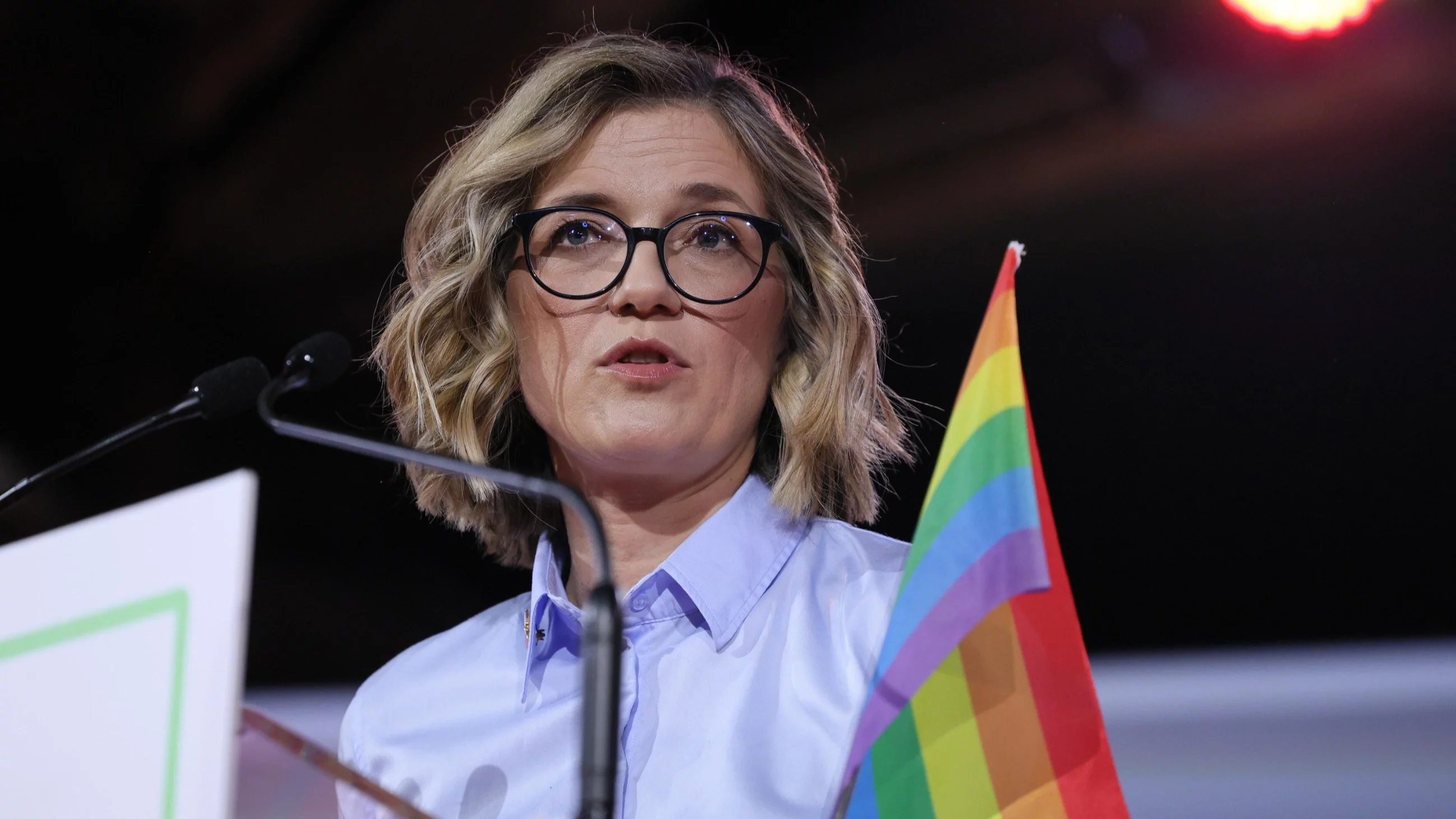 "Słynna flaga". Groteskowy wpis Biejat