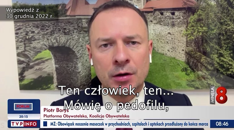 TVP Info: To poseł PO ujawnił informacje pozwalające na identyfikację ofiar pedofila