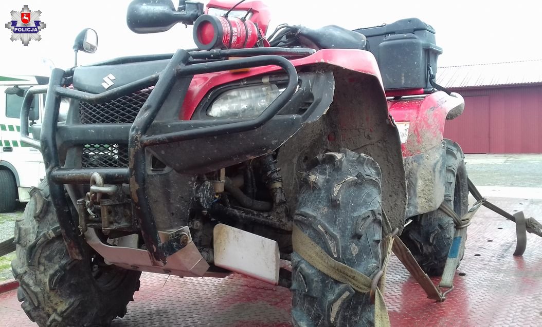 TOMASZÓW LUB.: ŚMIERTELNY WYPADEK PODCZAS PRZEJAŻDŻKI QUADEM/Policja