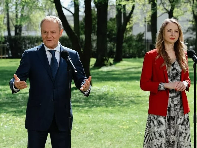 Donald Tusk i Agnieszka Dziemianowicz-Bąk