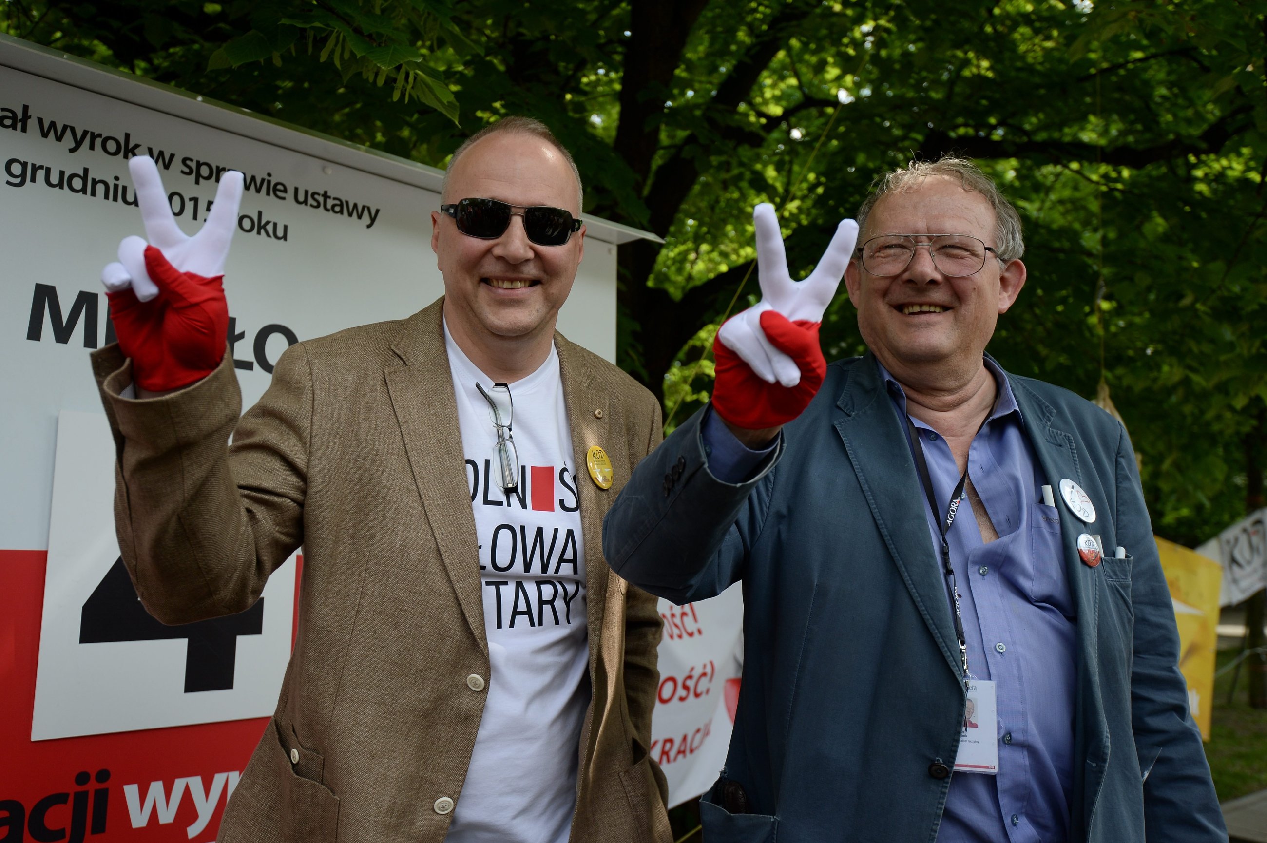 Jarosław Kurski i Adam Michnik (Gazeta Wyborcza)