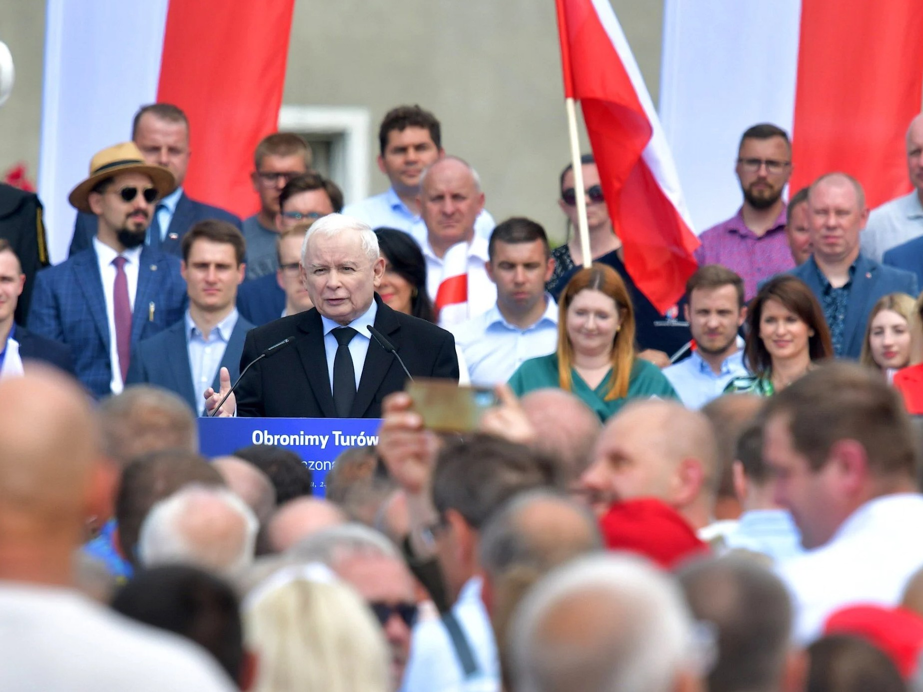 Konwencja Zjednoczonej Prawicy w Bogatyni. Przemawia Jarosław Kaczyński