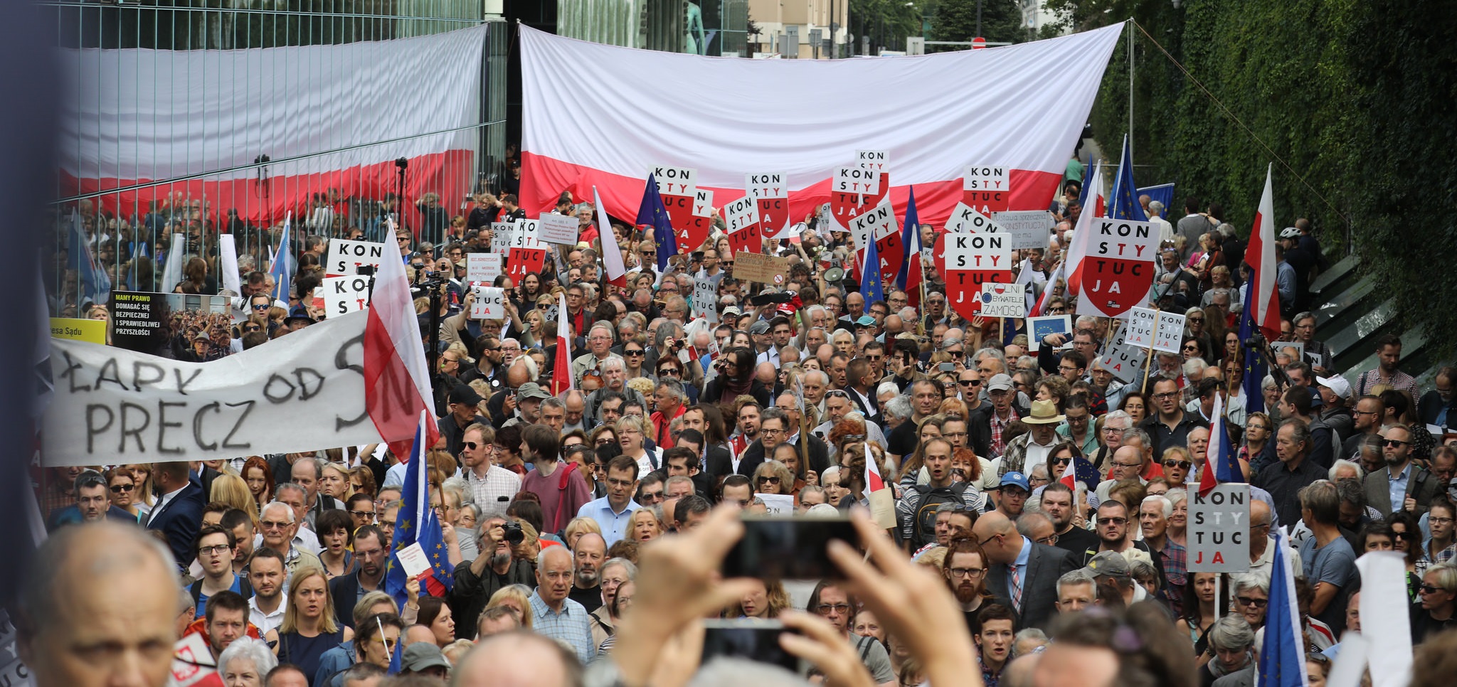 Protest w obronie niezależności Sądu Najwyższego