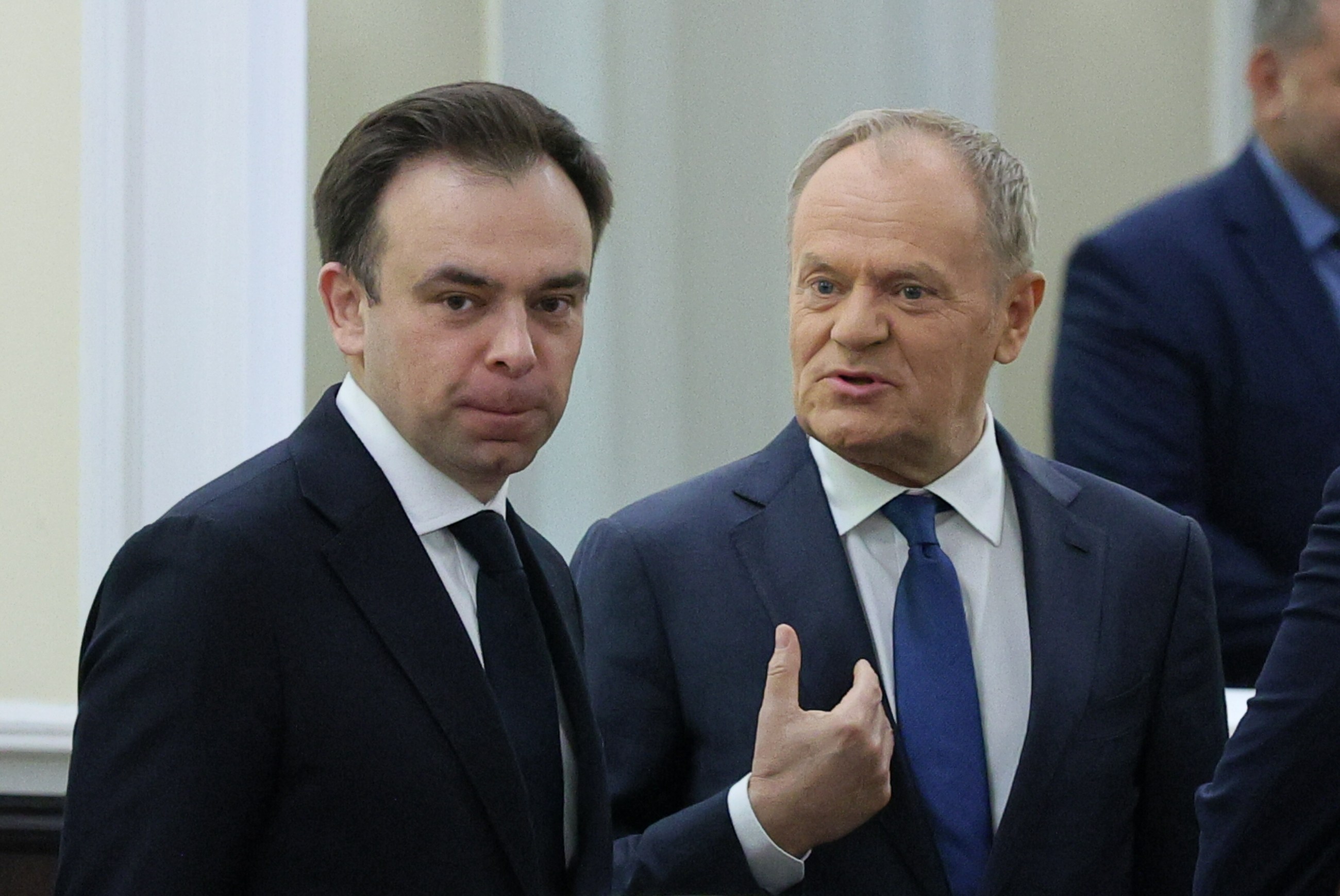 Andrzej Domański i premier Donald Tusk