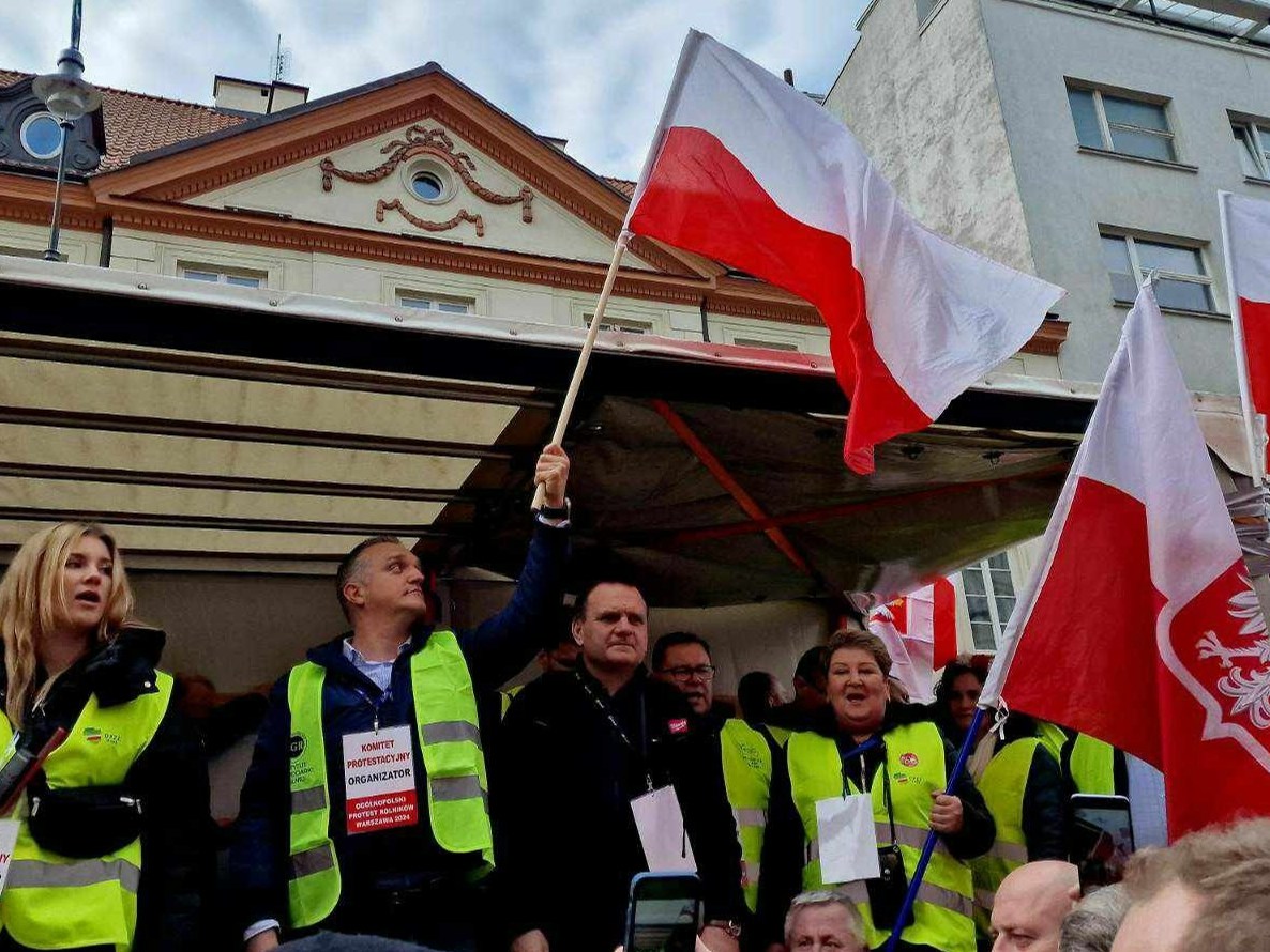 Protest rolników w Warszawie