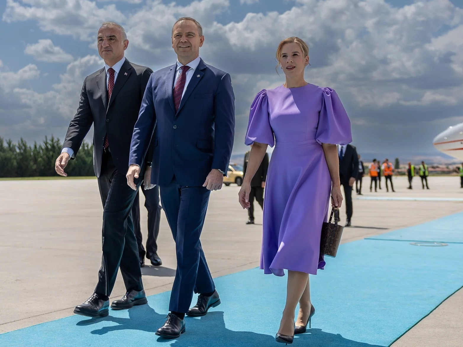 Prezydent Karol Nawrocki i pierwsza dama Marta Nawrocka podczas wizyty w Turcji