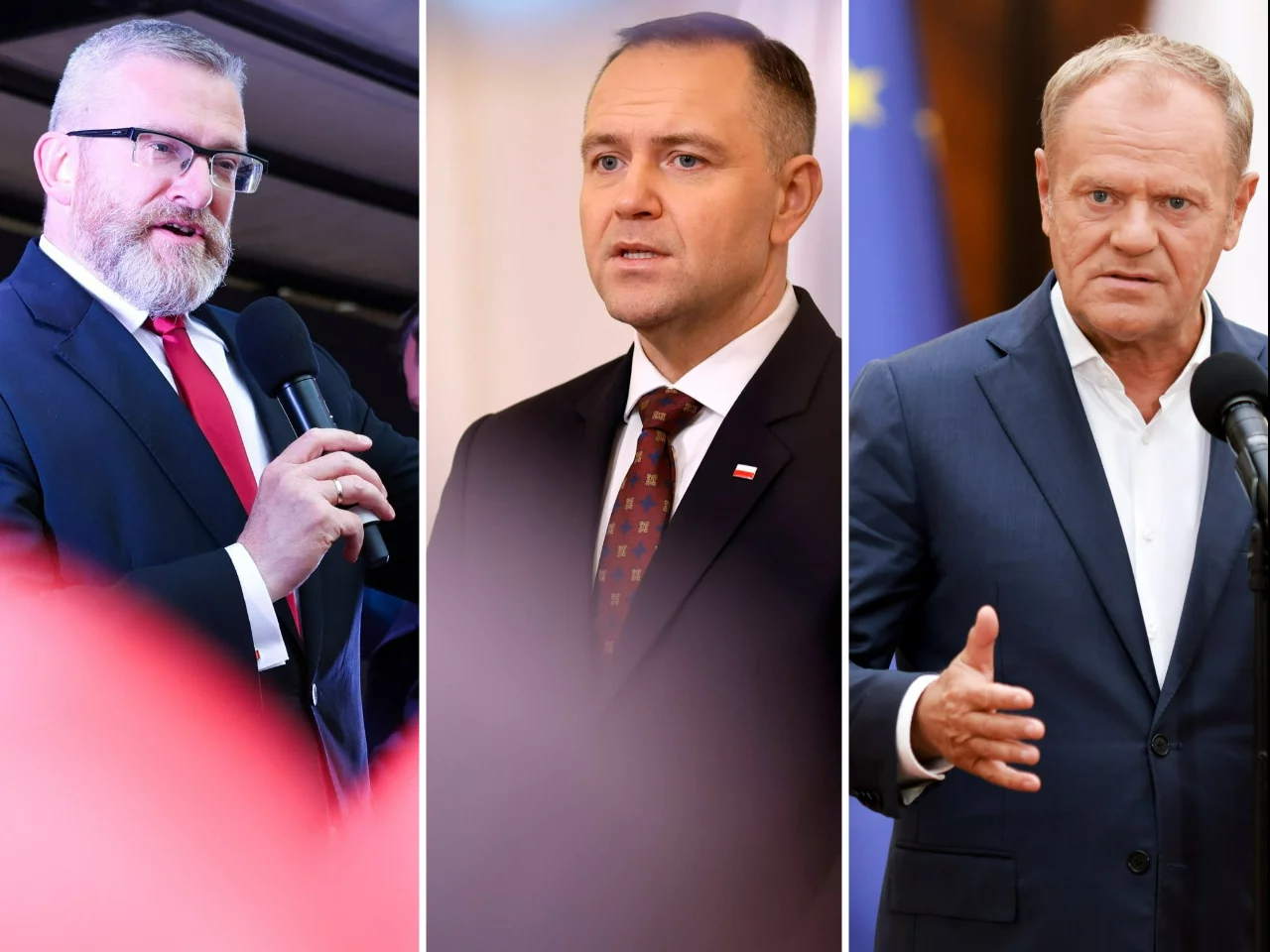 Grzegorz Braun, Karol Nawrocki, Donald Tusk