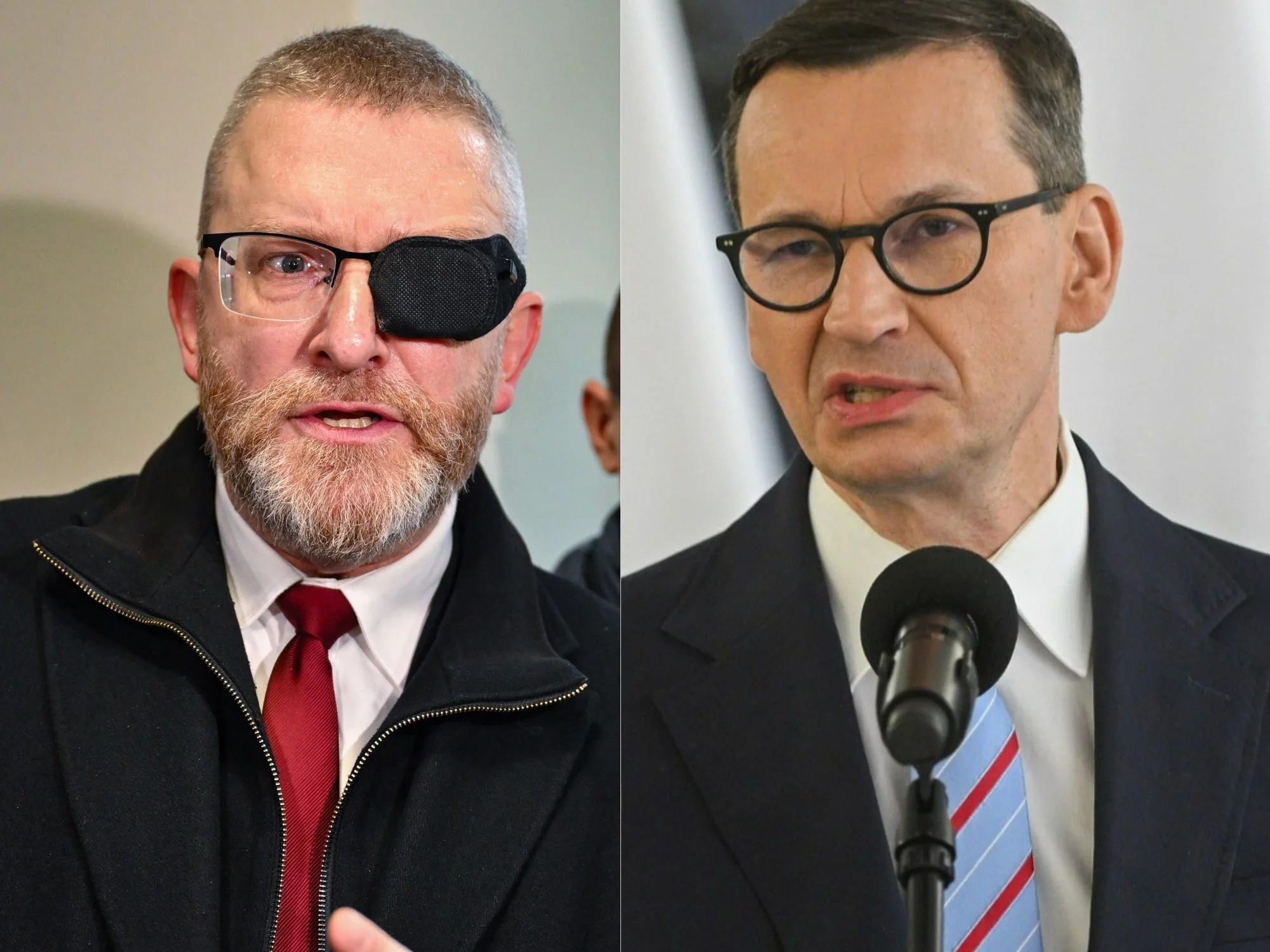 Grzegorz Braun i Mateusz Morawiecki