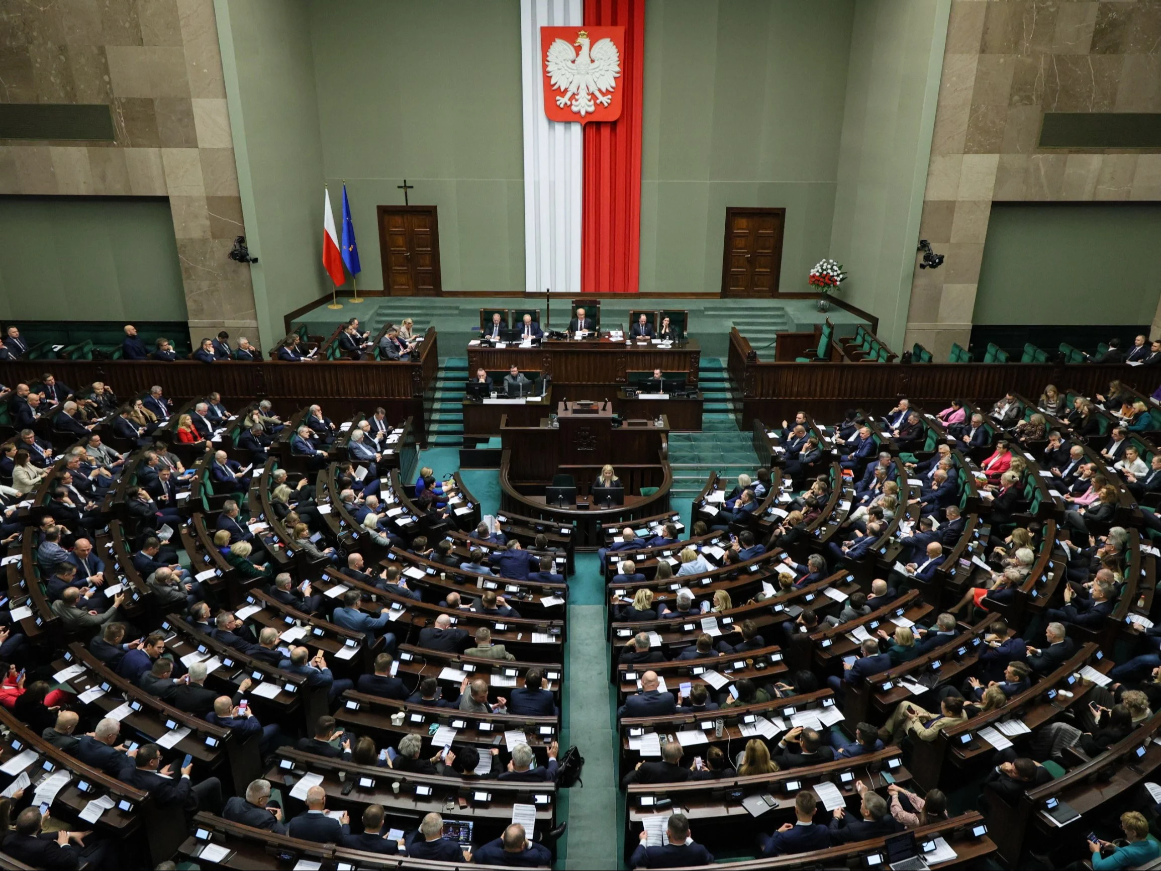 Sala obrad Sejmu, zdjęcie ilustracyjne