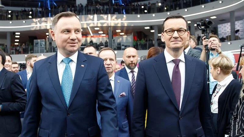 Andrzej Duda i Mateusz Morawiecki podczas Kongresu 590