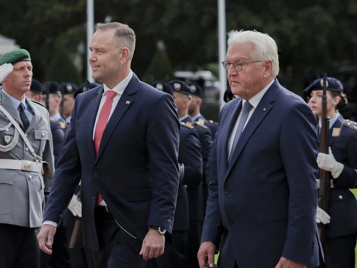 Prezydent Karol Nawrocki i prezydent Niemiec Frank Walter-Steinmeier