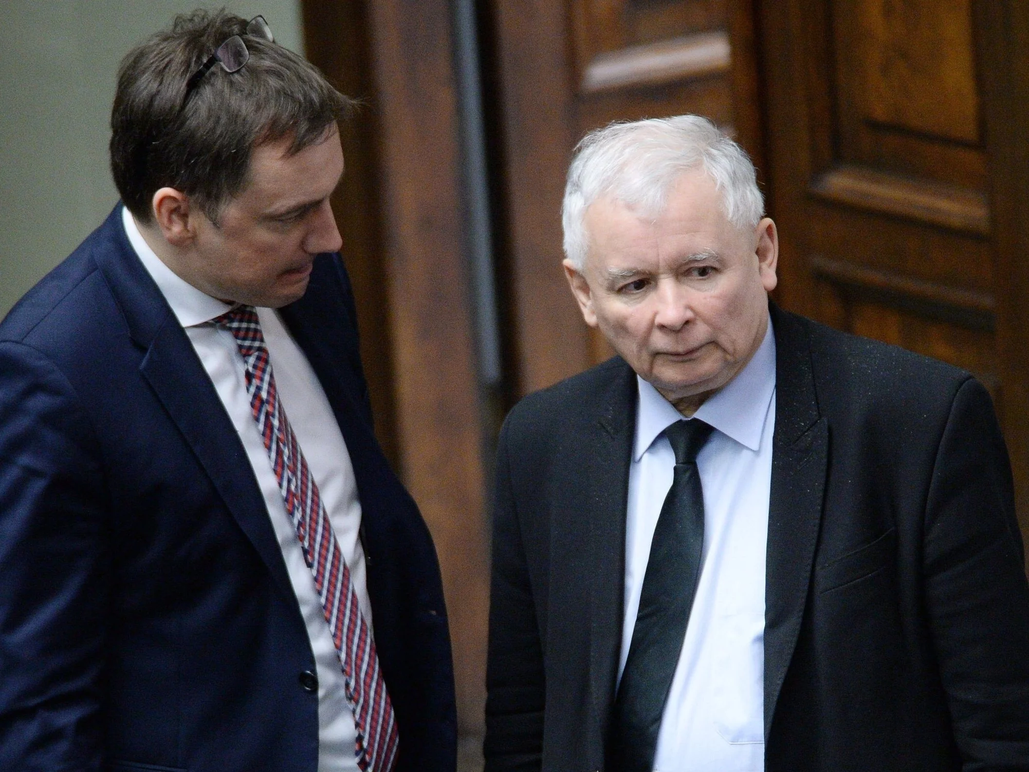 Zbigniew Ziobro i Jarosław Kaczyński w Sejmie