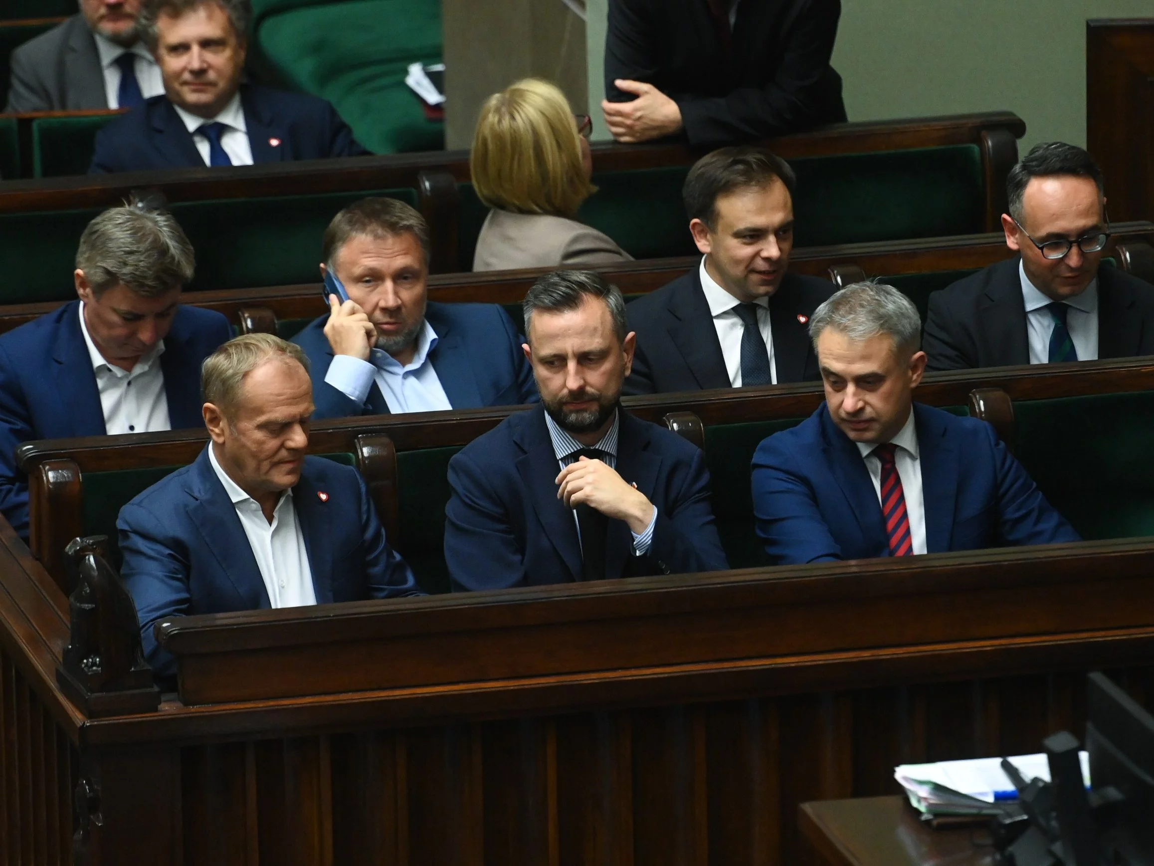 Premier Donald Tusk i wicepremierzy Władysław Kosiniak-Kamysz, Krzysztof Gawkowski