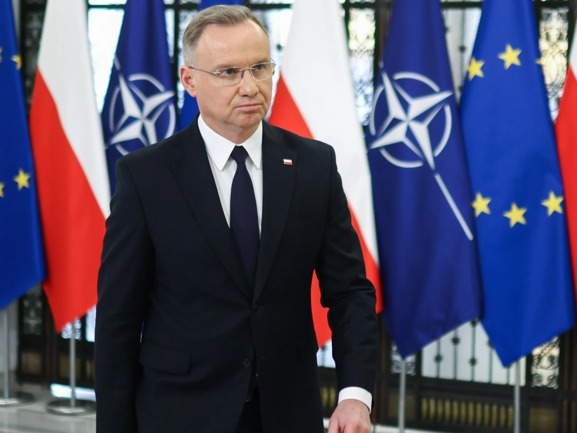 "Sorry, taki mamy klimat". Duda zapytany o relacje Nawrocki-Tusk