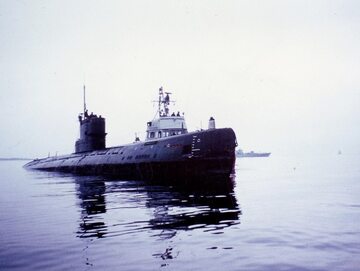Sowiecki okręt podwodny S-363 na mieliźnie