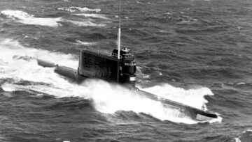 Sowiecki okręt podwodny typu 629A. K-129 była jednostką tego typu.