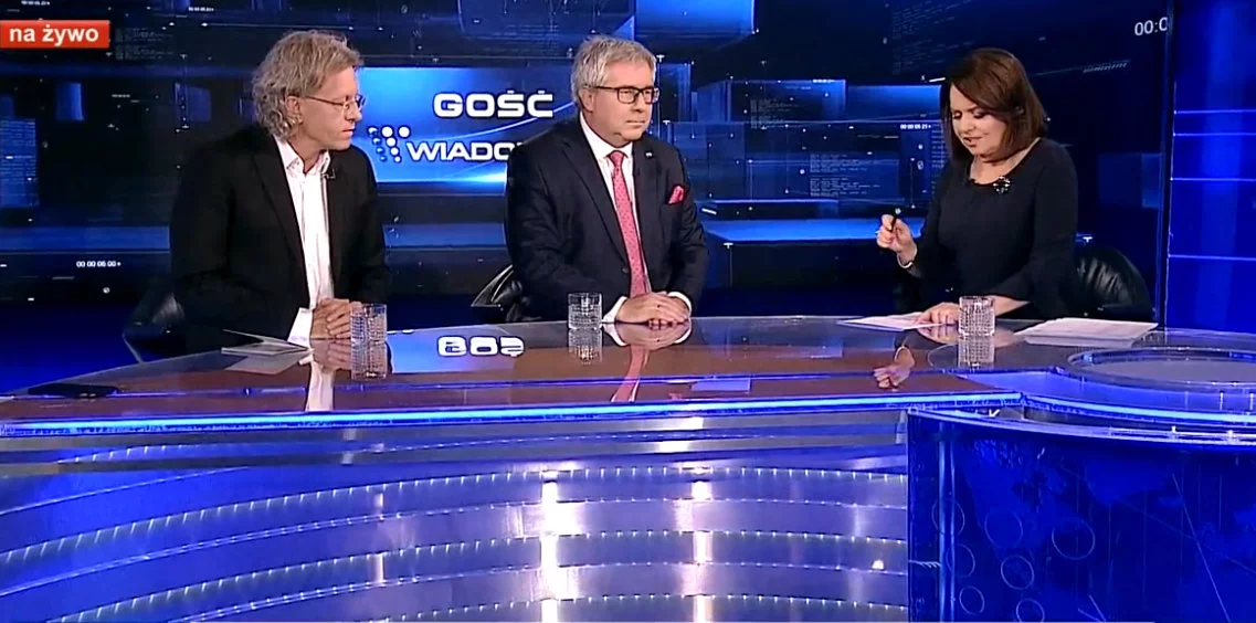 Spięcie w studiu TVP. Mieszkowski do Holeckiej: Ja bym panią zwolnił