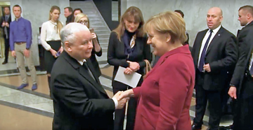 Spotkanie Angeli Merkel i Jarosława Kaczyńskiego w Warszawie