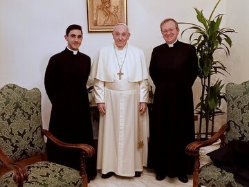 Spotkanie papieża Franciszka z księżmi z Bractwa św. Piotra