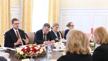 Spotkanie polsko-litewskiej delegacji