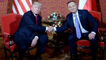 Spotkanie prezydenta Andrzeja Dudy z prezydentem USA Donaldem Trumpem