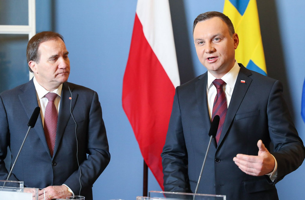 Stefan Lövfen i Andrzej Duda