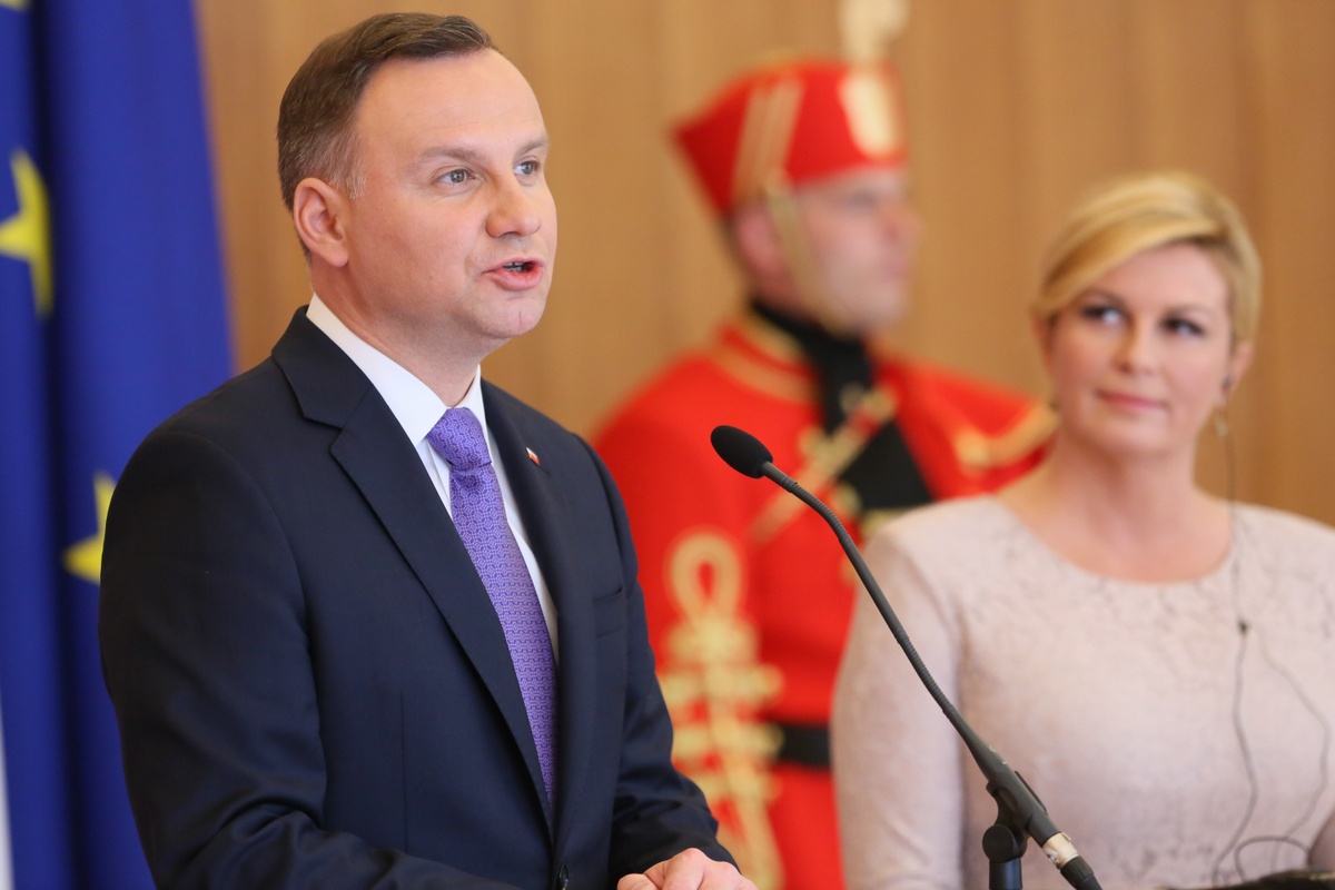 Prezydent Andrzej Duda i prezydent Republiki Chorwacji Kolinda Grabar-Kitarovic