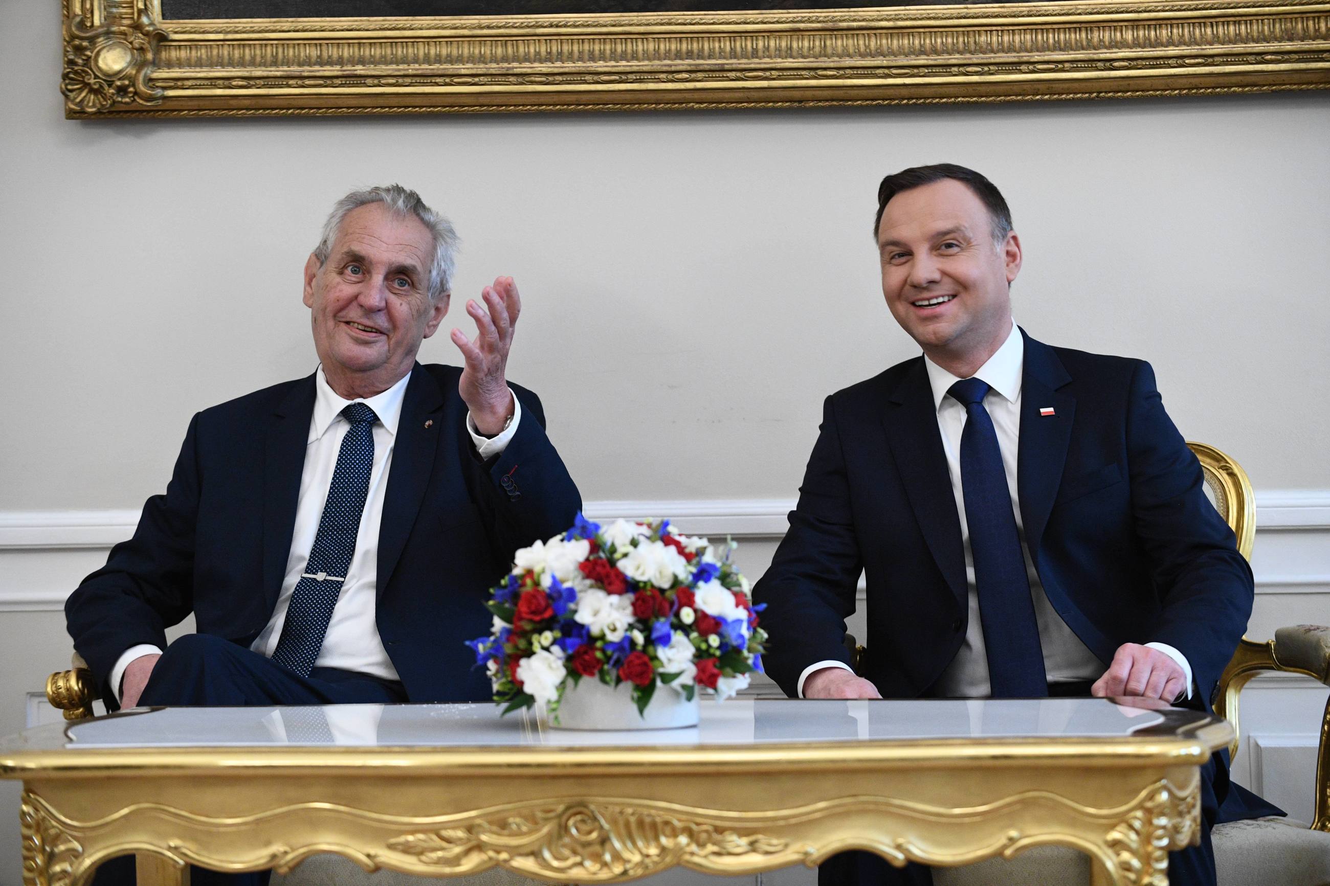 Prezydenci Czech i Polski