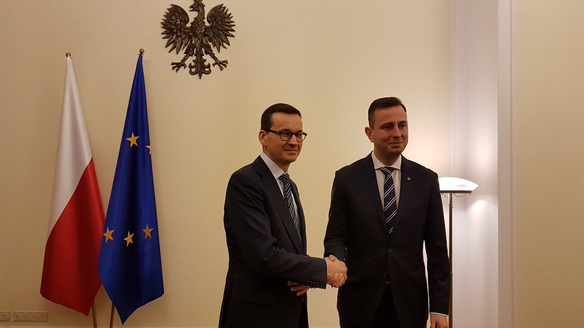 Premier Mateusz Morawiecki i prezes PSL Władysław Kosiniak-Kamysz