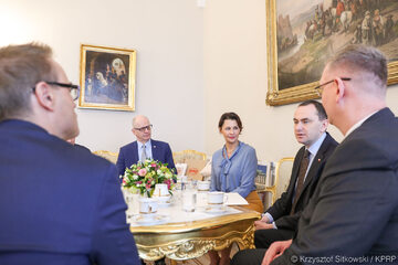 Spotkanie w Pałacu Prezydenckim z ministrem Adamem Kwiatkowskim