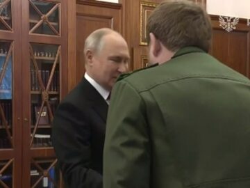 Spotkanie Władimira Putina z Ramzanem Kadyrowem