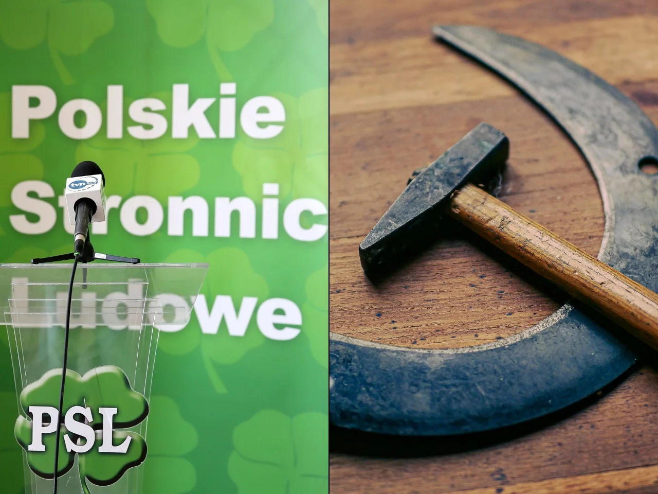 Logo PSL, sierp i młot