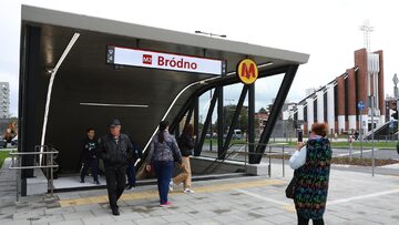 Stacja Bródno II linii Metra w Warszawie