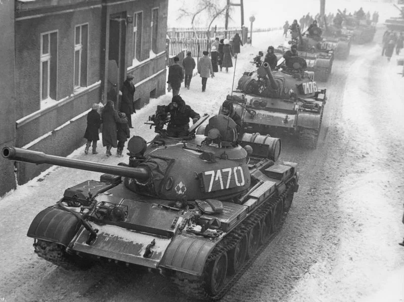 Czołgi T-55A w czasie stanu wojennego