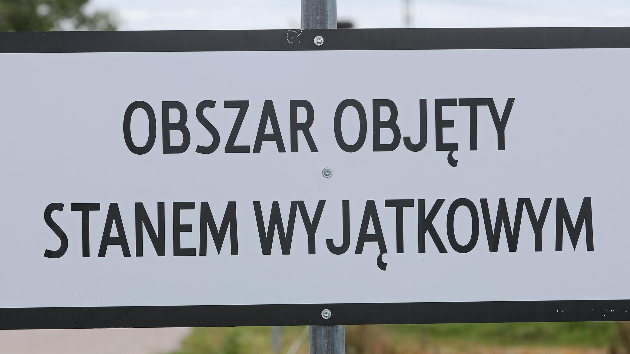 Grzybowszczyzna. Obszar objęty stanem wyjątkowym.