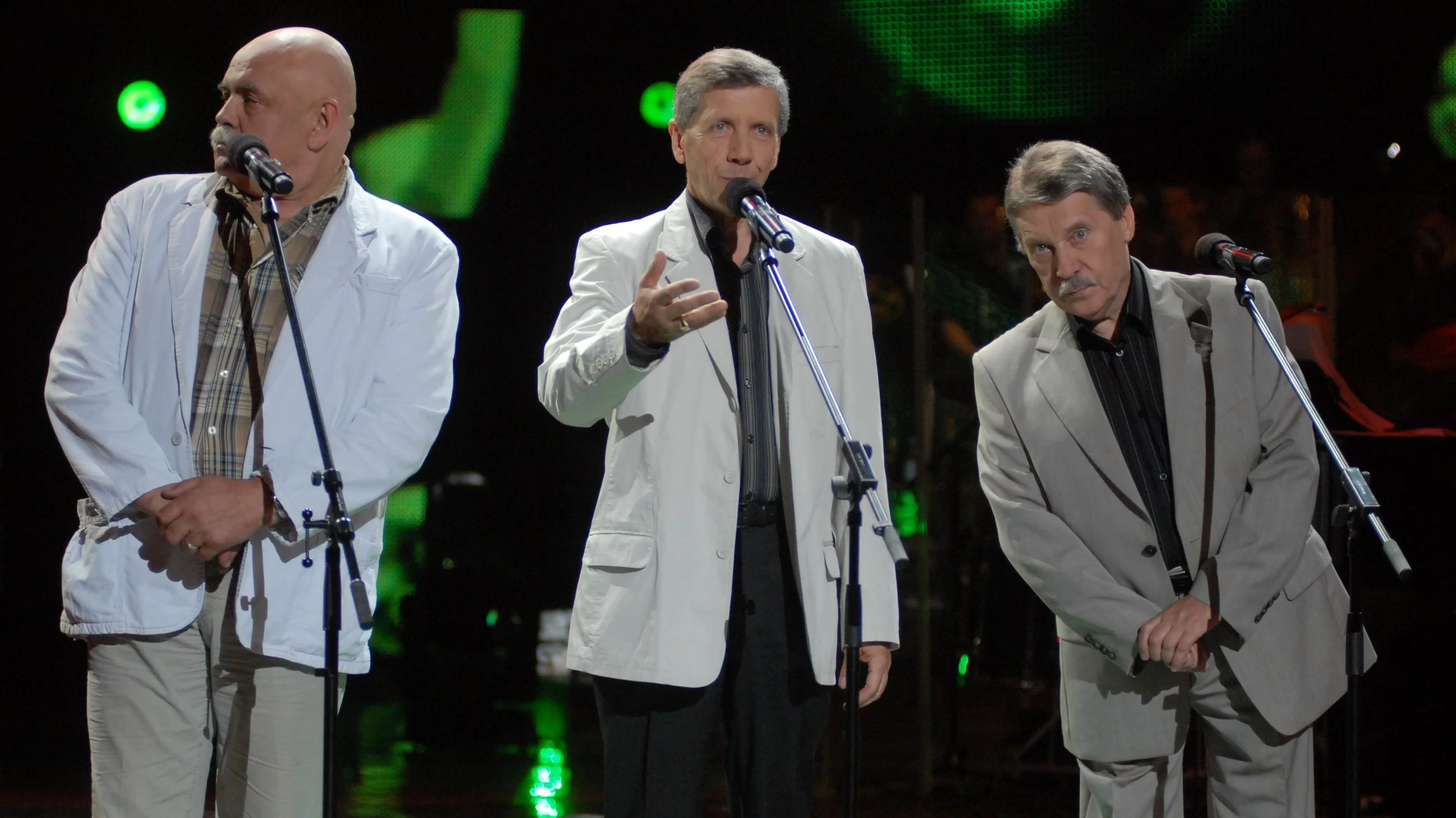 Kabaret Elita, od lewej Stanisław Szelc, Jerzy Skoczylas i Leszek Niedzielski