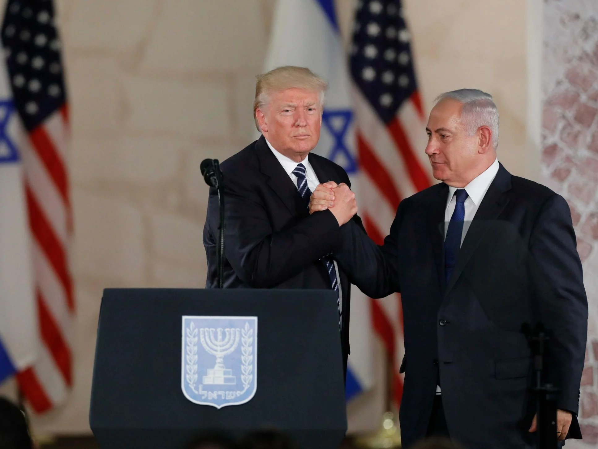 Spotkanie prezydenta Donalda Trumpa i premiera Izraela Benjamin Netanjahu