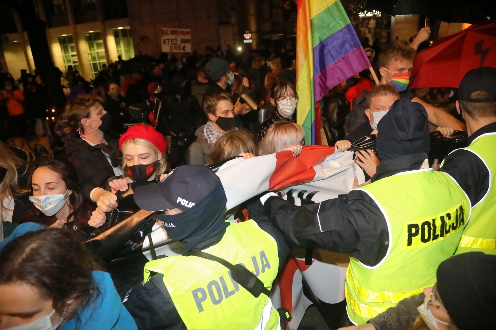 Warszawa: Protest po wyroku TK ws. aborcji