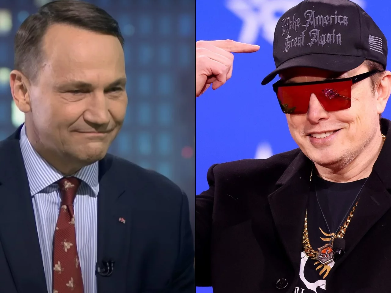 Radosław Sikorski i Elon Musk